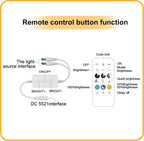 COB LED Strip Lights Warm White,24V Dimmable Led Light Strip KIT with Remote and App Control