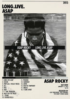 Music Album Star Hot ASAP ROCKY KENDRICK LAMAR 80S Retro Rap Poster Hip Hop Posters for Living Room Painting Art Home Wall Decor
