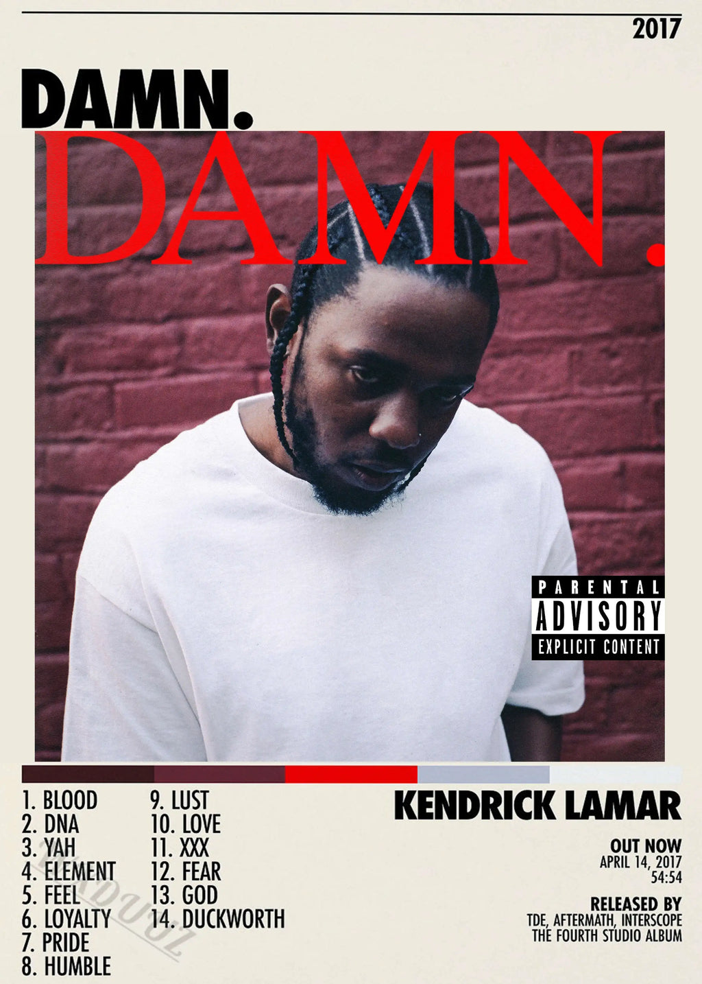 Music Album Star Hot ASAP ROCKY KENDRICK LAMAR 80S Retro Rap Poster Hip Hop Posters for Living Room Painting Art Home Wall Decor