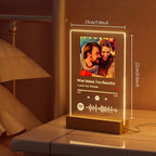 Customizable Spotify Photo Music Plaque Night Light