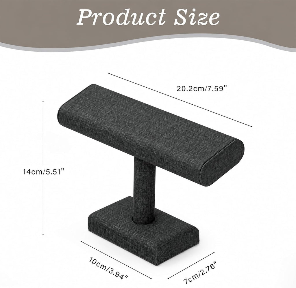 Leather Watch Display Stand T-Bar Showcase Jewelry Display Holder